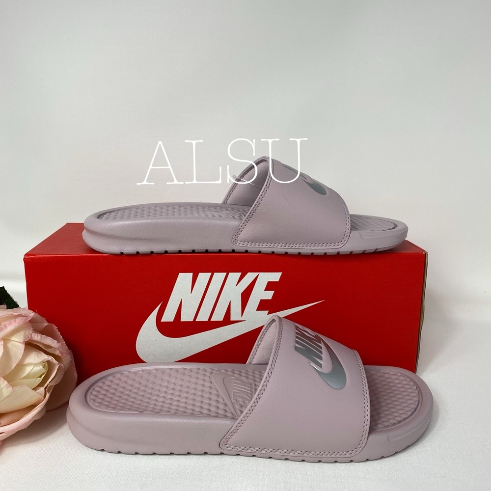 NWT Nike Benassi JDI Particle Beige W AUTHENTIC - Picture 3 of 7